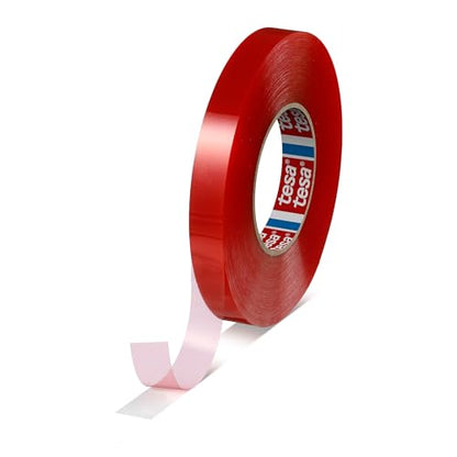tesa 4965 Original Double-Sided PET Film Tape, Transparent, .5 in x 36 yd, 1 Roll