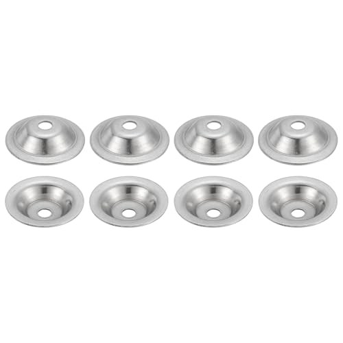 MECCANIXITY 8 Pcs M8 Arbor Washer, 2x50mm 304 Stainless Steel Bench Grinder Arbor Washer for Bench Grinder Polisher Wire Wheel Buffing, Silver - size: M8 x 50 x 2 mm