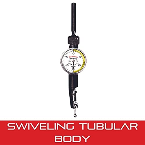 Starrett 711 Last Word Dial Test Indicator, .030" Range, .0005" Graduation - size: 0-0.03", White Dial, style: 0.0005" Graduation