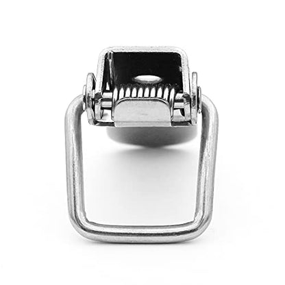 4Pack Spring Loaded Toggle Latch for Cabinet, Wooden Case, Box, Chest - color: Silver