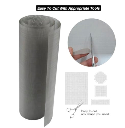 304 Stainless Steel Mesh Screen 15.7"x47.2", 60Mesh 0.27mm Hole - style: 60Mesh x 0.15mm