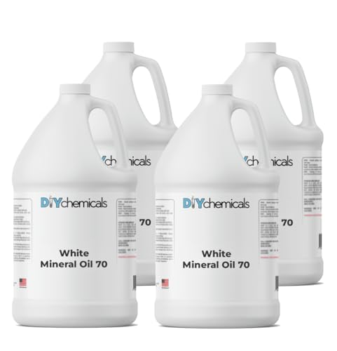 White Mineral Oil 70 – Clear, Odorless, Highly Refined Oil for Industrial, Mechanical, and General Purpose Applications - 4 Gallons - color: White Mineral Oil 70, size: 4 Gallons