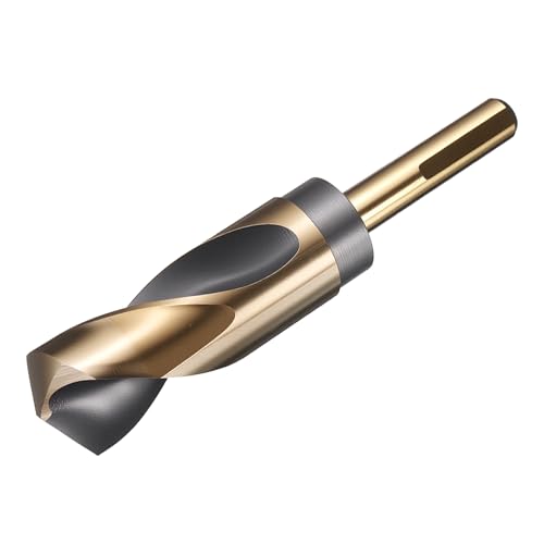 uxcell 1-3/16" Drill Bit 1/2" Reduced Shank 3-Flat M35 5% Cobalt HSS - size: 1-3/16" with 1/2" Shank