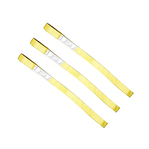 1" x 3'Lift Sling Strap Twisted Eye Polyester Web Sling Rigging Strap for Lifting Towing and Hoisting - color: Yellow 3ft 1600lbs, size: 1 Pack