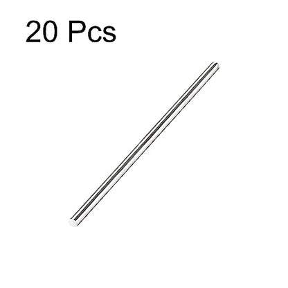 uxcell 2mm x 50mm 304 Stainless Steel Solid Round Rod for Drift Punches DIY Craft Model Plane Model Ship Model Cars - 20pcs - size: 2mm x 50mm