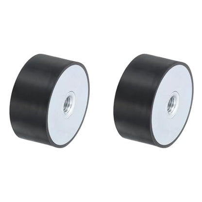 uxcell 2Pcs 50 x 25mm M10 Female Thread Rubber Mounts, Vibration Isolator, Replaces Anti Vibration Pads Flat Silent Block Base Block - size: M10x50x25mm