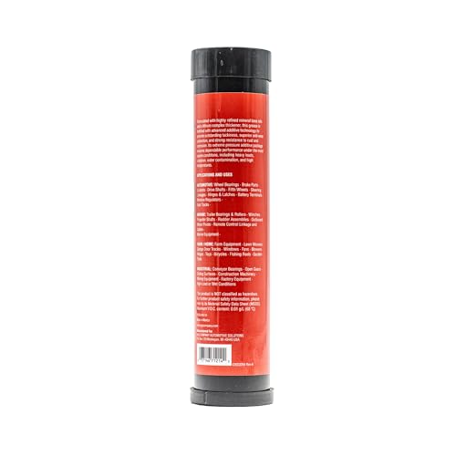 AGS Sticky Red Multipurpose Grease, Lithium Complex, 3 oz Tubes, Water Resistant, Extreme Pressure, 3 Pack