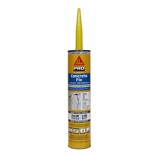 Sikaflex Self Leveling Sealant Gray 10.1 fl oz and Sikaflex Concrete Fix Limestone 10.1 fl oz Sealant and Adhesive Cartridge Bundle