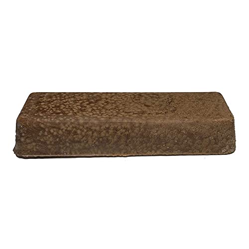 Benchmark Abrasives Buffing Compound for Cutting Removing Scratches on Brass Aluminum Pewter, Non-Ferrous Metals, Wood, Stainless Steel, 1 Pound Bar (Brown Tripoli) - style: Brown Tripoli