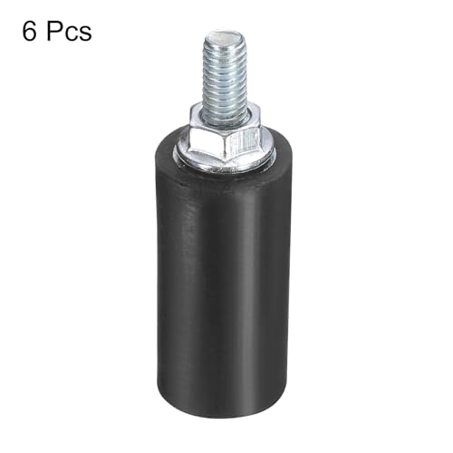 uxcell 6pcs M5x15mm Rubber Isolator Mounts with Studs 15x30mm - size: VD-D15*H30, M5*15