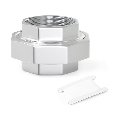 TAISHER 1PCS 304 Stainless Steel Union, 1-1/4" NPT Female Cast Pipe Fitting - size: 1-1/4" FNPT