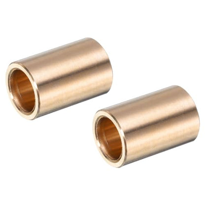uxcell 2pcs Sleeve Bearings 3/8" Bore x 1/2" OD x 3/4" Length Self-Lubricating Brass Bushing - size: 3/8" Bore x 1/2"OD x 3/4 " Length