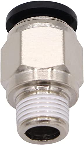 Push to Connect Tube Fitting, Male Straight - 5/16" Tube OD x 1/8" NPT Thread, Pack of 10 - size: 5/16"OD x 1/8"NPT, style: Pack of 10
