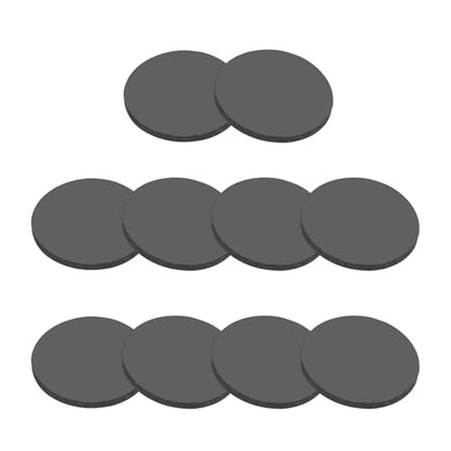 PATIKIL Rubber Solid Discs Washers, 10 Pcs 10mm OD x 2mm Thick Rubber Round Gasket Pad Bushings Spacer Washer for DIY Gasket Craft, Black - size: 10mm x 2mm