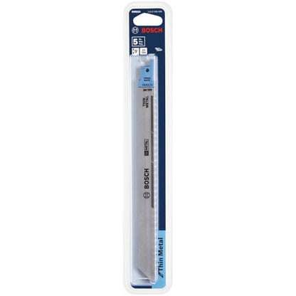 Bosch RM924 5 pc. 9 in. 24 TPI Metal Reciprocating Saw Blade