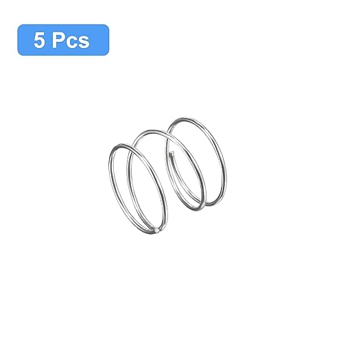 uxcell 5Pcs Compression Spring 304 Stainless Steel 18mmOD,1mmWD,15mmFL - size: 1.0mmx18mmx15mm