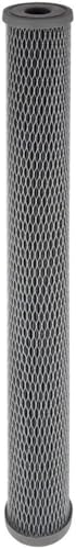 Pentair Pentek NCP-20 Carbon Water Filter, 20-Inch, Whole House Non-Cellulose Carbon Impregnated Pleated Filter Cartridge, 20" x 2.5", 10 Micron - size: Pack of 1, style: 20" x 2.5"