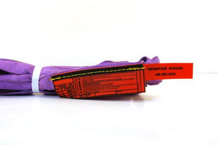 Advantage Rigging - Purple Endless Polyester Round Sling Tubular 2' Long