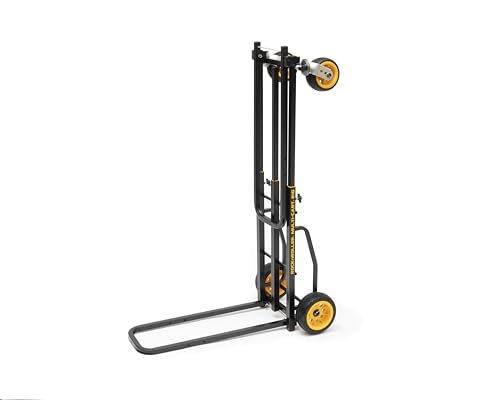 Rock-N-Roller R16RT (Max Wide) 8-in-1 Folding Multi-Cart/Hand Truck/Dolly/Platform Cart/34" to 52" Telescoping Frame/600 lbs. Load Capacity, Black - style: R16RT