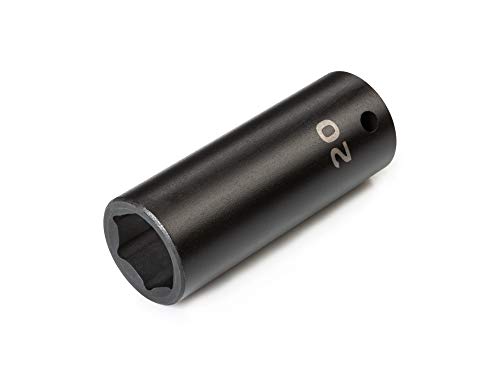 TEKTON 1/2 Inch Drive x 20 mm 6-Point Impact Socket | SID23120 - size: 20 mm, style: Deep