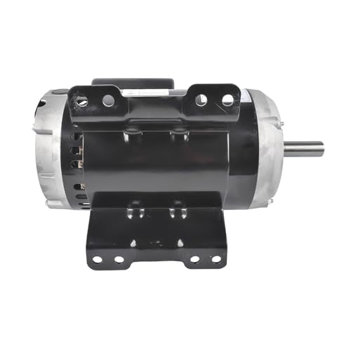 6.4 HP Electric Air Compressor Motor, 3450 RPM, Single Phase, 240V - size: 6.4 HP