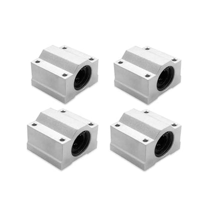 4Pcs SCS6UU Linear Motion Ball Bearing Slide Block ID 6mm Linear Bearing Linear Block Aluminum Bushing Linear Rail Support Guide Shaft Bearing for Printer Parts 4 Pack - size: SCS6UU-4Pcs