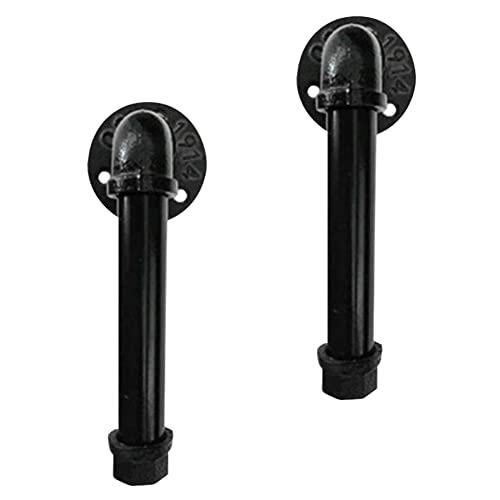 Industrial Water Pipe Cabinet Knobs Pulls, Retro Industrial Style for Wardrobe Dresser Cupboard Drawer Furniture Door Pulls Handle Home Kitchen Hardware 4 Pieces (A Style) (E)
