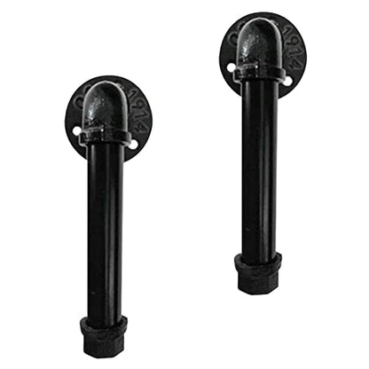 Industrial Water Pipe Cabinet Knobs Pulls, Retro Industrial Style for Wardrobe Dresser Cupboard Drawer Furniture Door Pulls Handle Home Kitchen Hardware 4 Pieces (A Style) (E)
