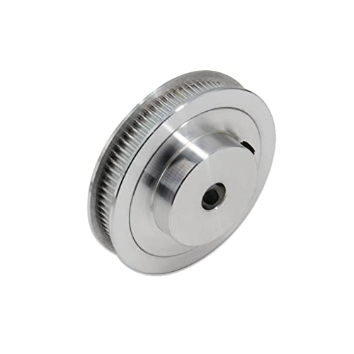 2Kit 2GT Synchronous Wheel 20&80 Teeth 8mm Bore Aluminum Timing Pulley with 2pcs Length 250mm Width 6mm Belt (20-80T-8B-6) - size: 20-80T-8B-6