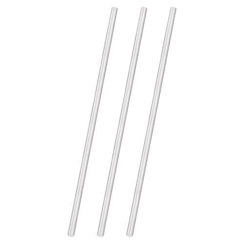 uxcell 3pcs 304 Stainless Steel Round Rods, 3/8" Dia x 14" Length Stainless Steel Metal Solid Shaft Rod Bar for Industry Use Metal Working Hobbies DIY Craft, Silver - size: 3/8" Dia x 14" Length