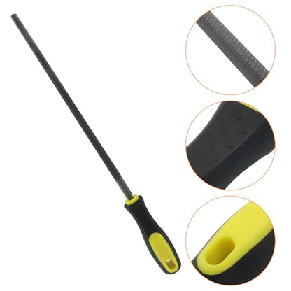 10 Inch Round File, Carbon Steel Rat Tail Metal File Tool - size: 10 inch