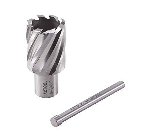 1-3/16" Diameter × 1" Depth of Cut HSS ANNULAR Cutter with 3/4'' Weldon Shank - size: 1-3/16'' x 1''