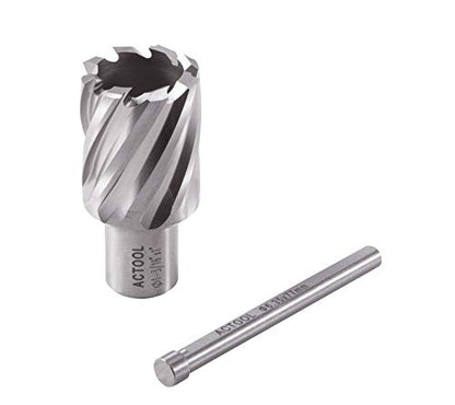 1-3/16" Diameter × 1" Depth of Cut HSS ANNULAR Cutter with 3/4'' Weldon Shank - size: 1-3/16'' x 1''