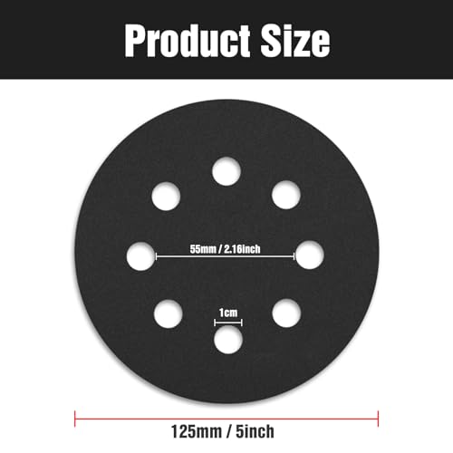 100 Pcs 5 inch Wet Dry Sanding Discs 1000 Grit 8 Hole Hook and Loop - style: 100 Pcs-1000 Grit