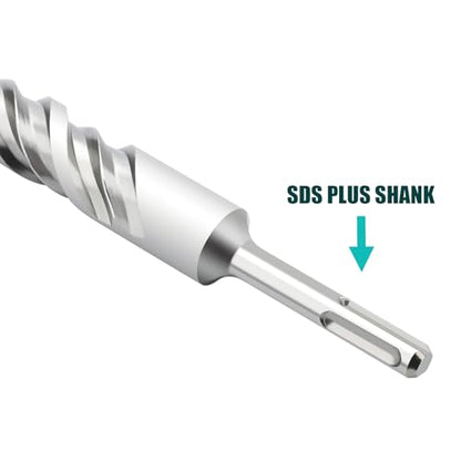 2 Pcs 5/8"x 14.2"(16x360mm) SDS Plus Rotary Hammer Bit for Concrete - style: 5/8 in x 14.2 in (16 x 360mm)