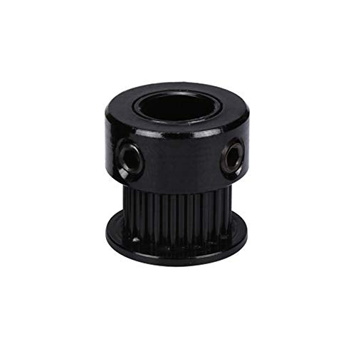 5pcs GT2 Black Aluminum 20 Teeth Timing Belt Idler Pulley Synchronous Wheel bore 8mm for 3D Printer CNC Machine 6mm Width Timing Belt (8mm bore) - size: 8mm bore