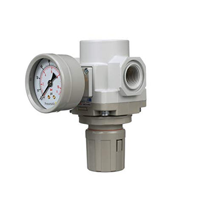 PneumaticPlus SAR400-N06BG Compressed Air Pressure Regulator, 3/4" NPT - size: 3/4" NPT