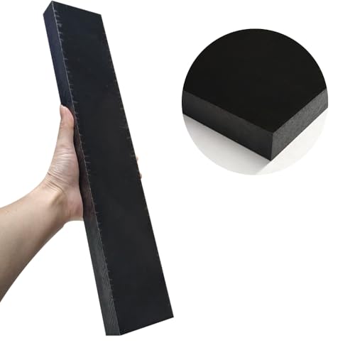 High-Density Polyethylene (HDPE) Plastic Block 1" x 3" x 12",HDPE Plastic Tapping Block for Machining,Home Improvements,DIY Projects (Black) - color: Black, size: 1" x 3" x 12"