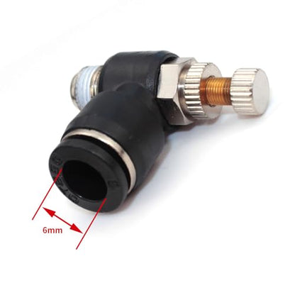 Beduan Pneumatic Push to Connect Air Flow Control Valve 8mm OD x 1/4" Male - size: 8mm OD-1/4" Male