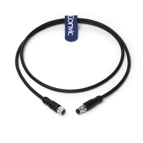 M8 3 Pin A Code Male to Female Aviation Sensor Cable Waterproof Shielded Electrical Cable for Industrial Automation Control Fieldbus Network - color: 3pin Male to Female, size: 1m