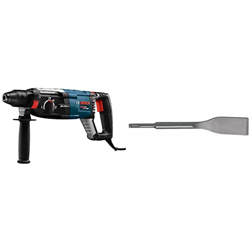 BOSCH GBH2-28L 1-1/8" SDS-plus Bulldog Xtreme Max Rotary Hammer & HS1465P 1-1/2 x 10" SDS-plus Bulldog Xtreme Hammer Tile Chisel HS1465