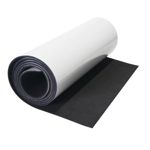 Foam Sheets with Adhesive Backing, 11.81 in x 59 in x 1/16 in Black Closed Cell Neoprene Cushion Mat EVA Foam Insulation Padding Soundproof Sheet Rolls for Crafts DIY Projects, Easy to Cut - color: Black, size: 11.81" x 59" x 1/16"