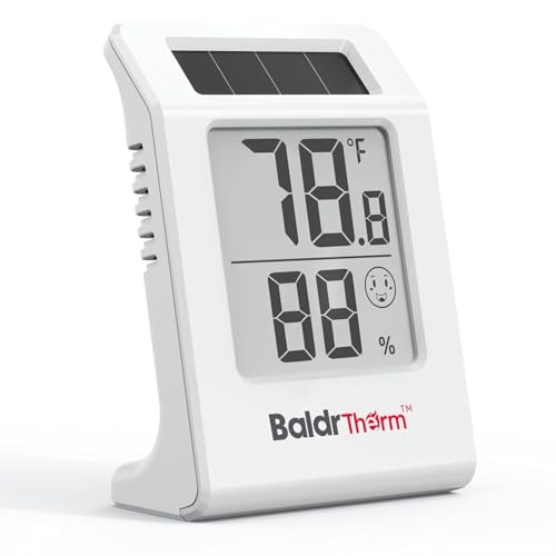 BaldrTherm Digital Thermometer Humidity Gauge Meter - color: White, 1Pack