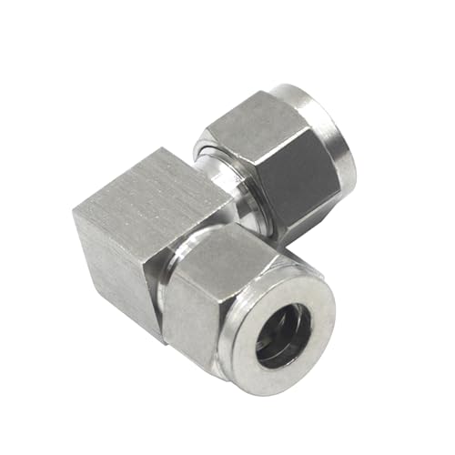 Stainless Steel Compression 90 Degree Elbow 12mm OD x 12mm OD 2pcs - size: 12mmx12mm OD