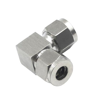 Stainless Steel Compression 90 Degree Elbow 12mm OD x 12mm OD 2pcs - size: 12mmx12mm OD