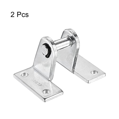 PATIKIL 73x52mm Air Cylinder Rod Clevis 2 Pack Mounting Bracket Rear Pivot Mount Pneumatic Parts, Silver - size: 73 x 52mm