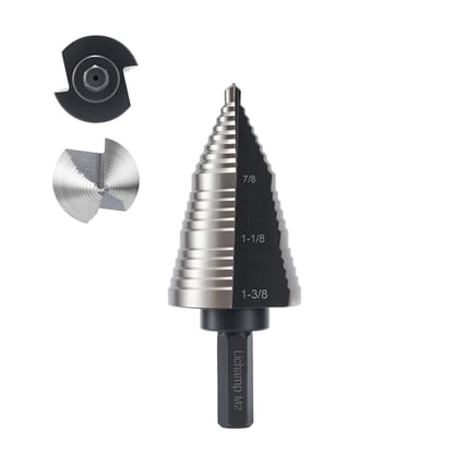 Lichamp HSS M2 Drill Bit for Metal, 19 Sizes, 3/16" to 1-3/8", Black, A4BK