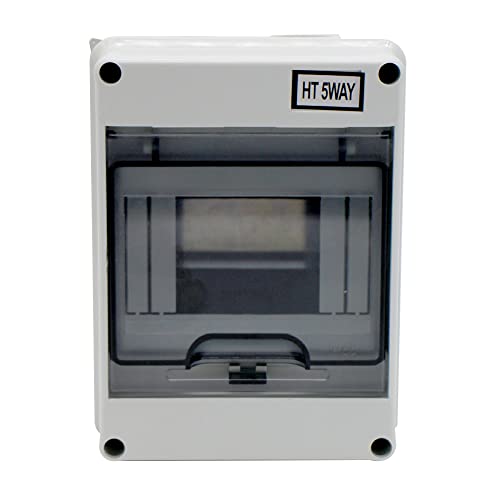 MAKERELE Circuit Breaker Distribution Box Electrical, 5 Way - size: 5WAY-160mmx120mmx95mm