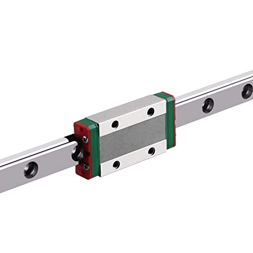 MGN12H 400mm Linear Rail Guide Mini Linear Sliding Guideway with Linear Bearing Sliding Block for for DIY CNC Routers Lathes Mills Automated Machines - size: 400mm, style: MGN12H
