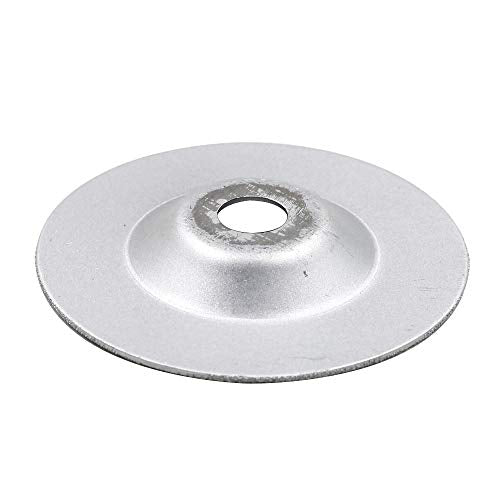 4 Inch Diamond Grinding Cup Wheel for Granite Marble Iron Steel Masonry Convex Vacuum Brazed Grinding Disc Fits 5/8 Inch Arbor